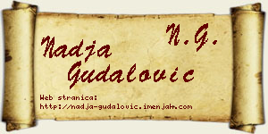 Nadja Gudalović vizit kartica